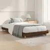Image de vidaXL Cadre de lit sans matelas chêne marron 100x200 cm