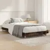 Image de vidaXL Cadre de lit sans matelas chêne fumé 90x200cm bois d'ingénierie