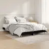 Image de vidaXL Cadre de lit sans matelas noir 140x190 cm bois d'ingénierie
