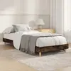 Image de vidaXL Cadre de lit chêne fumé 75x190 cm bois d'ingénierie