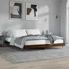Image de vidaXL Cadre de lit sans matelas chêne marron 200x200 cm