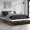 Image de vidaXL Cadre de lit sans matelas blanc brillant 140x190 cm