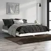 Image de vidaXL Cadre de lit sans matelas blanc brillant 135x190 cm