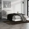 Image de vidaXL Cadre de lit sans matelas blanc brillant 90x190 cm