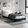 Image de vidaXL Bedframe bewerkt hout zwart 75x190 cm