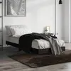 Image de vidaXL Cadre de lit sans matelas noir 75x190 cm bois ingénierie