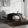 Image de vidaXL Cadre de lit sans matelas chêne marron 75x190cm bois ingénierie