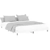 Image de vidaXL Cadre de lit sans matelas blanc 120x200 cm bois ingénierie