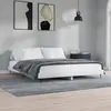 Image de vidaXL Cadre de lit sans matelas blanc brillant 120x200 cm