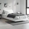 Image de vidaXL Cadre de lit sans matelas blanc 90x200 cm bois d'ingénierie