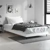 Image de vidaXL Cadre de lit sans matelas blanc brillant 90x200 cm