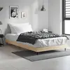 Image de vidaXL Cadre de lit sans matelas chêne sonoma 90x200 cm