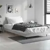 Image de vidaXL Cadre de lit sans matelas sonoma gris 90x200 cm