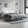 Image de vidaXL Cadre de lit sans matelas gris béton 140x190 cm