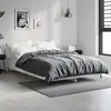 Image de vidaXL Cadre de lit sans matelas gris béton 120x190 cm