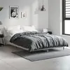Image de vidaXL Cadre de lit sans matelas sonoma gris 120x190 cm