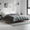 Image de vidaXL Cadre de lit sans matelas chêne marron 120x190 cm