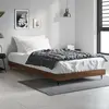 Image de vidaXL Cadre de lit sans matelas chêne marron 90x190cm bois ingénierie