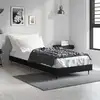 Image de vidaXL Cadre de lit sans matelas noir 75x190 cm bois ingénierie