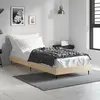 Image de vidaXL Cadre de lit sans matelas chêne sonoma 75x190 cm