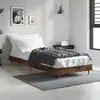 Image de vidaXL Cadre de lit sans matelas chêne fumé 75x190cm bois d'ingénierie