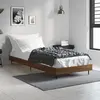 Image de vidaXL Cadre de lit sans matelas chêne marron 75x190cm bois ingénierie