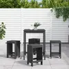 Image de vidaXL Ensemble de bar de jardin 5 pcs gris bois de pin massif