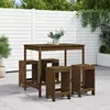 Image de vidaXL Ensemble de bar de jardin 5 pcs marron miel bois de pin massif