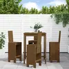 Image de vidaXL Ensemble de bar de jardin 5 pcs marron miel bois de pin massif