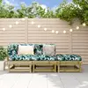 Image de vidaXL Salon de jardin 3 pcs bois de pin imprégné