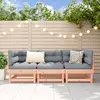 Image de vidaXL Salon de jardin 3 pcs bois massif douglas