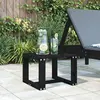 Image de vidaXL Table d'appoint de jardin noir 40x38x28,5 cm bois massif de pin