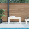 Image de vidaXL Banc de jardin blanc 80x38x45 cm bois massif de pin