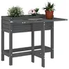 Image de vidaXL Jardinière de jardin avec dessus pliable gris bois pin massif