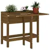 Image de vidaXL Jardinière de jardin avec dessus pliable brun miel pin massif