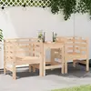 Image de vidaXL Chaises de jardin lot de 2 61,5x53x71 cm bois de pin massif