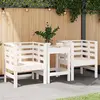 Image de vidaXL Chaises de jardin lot de 2 blanc 61,5x53x71 cm bois pin massif