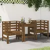 Image de vidaXL Chaises de jardin lot de 2 marron miel 61,5x53x71 cm pin massif