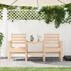 Image de vidaXL Banc de jardin avec table 2 places bois de pin massif