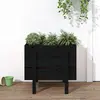 Image de vidaXL Jardinière noir 62x50x57 cm bois massif de pin