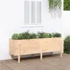 Image de vidaXL Lit surélevé de jardin 160x50x57 cm bois de pin massif