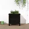 Image de vidaXL Jardinière noir 40x40x39 cm bois massif de pin