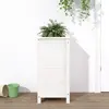 Image de vidaXL Jardinière blanc 40x40x78 cm bois massif de pin
