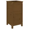 Image de vidaXL Jardinière, Bac à Fleurs, Pot de Plantes, Lit Surélevé, Décoration de Jardin Patio Terrasse Extérieur, Marron Miel 40x40x78 cm Bois Massif de Pin