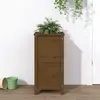 Image de vidaXL Jardinière marron miel 40x40x78 cm bois massif de pin