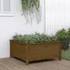 Image de vidaXL Jardinière marron miel 82,5x82,5x39 cm bois massif de pin