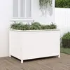 Image de vidaXL Lit surélevé de jardin blanc 119,5x82,5x78cm bois de pin massif