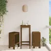 Image de vidaXL Tabourets lot de 2 marron miel 40x36x75 cm bois massif de pin