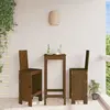 Image de vidaXL Tabourets lot de 2 marron miel 40x42x120 cm bois massif de pin