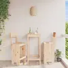 Image de vidaXL Tabourets de bar lot de 2 40x48,5x115,5 cm bois massif de pin